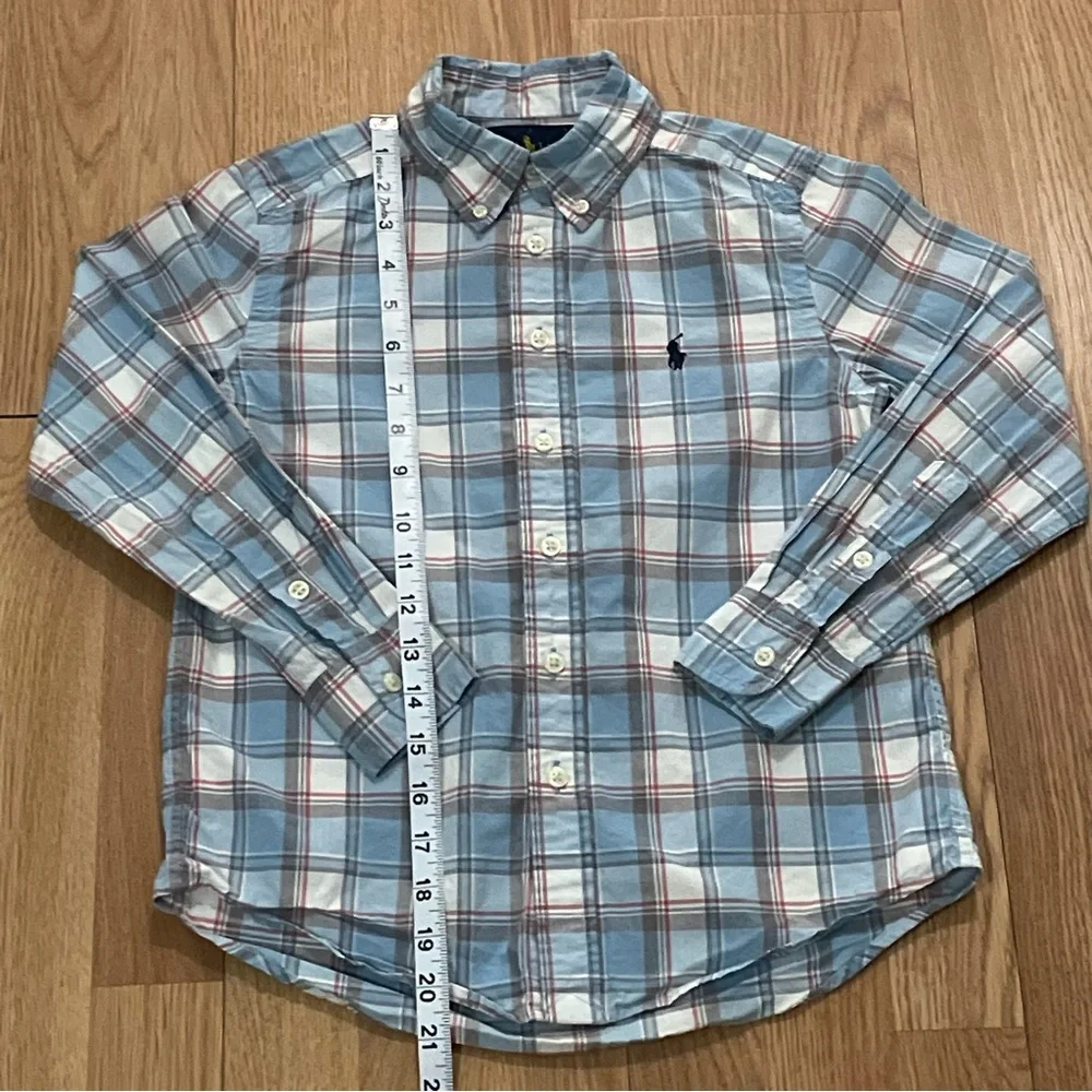 Polo Ralph Lauren Boys S/P (8) Long Sleeve Button Down Shirt Plaid Multicolor